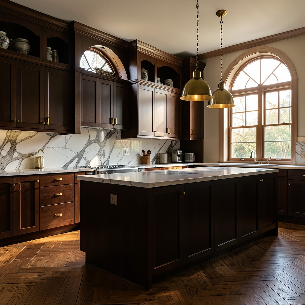 Captivating Cabinets &mdash; dark walnut traditional kitchen